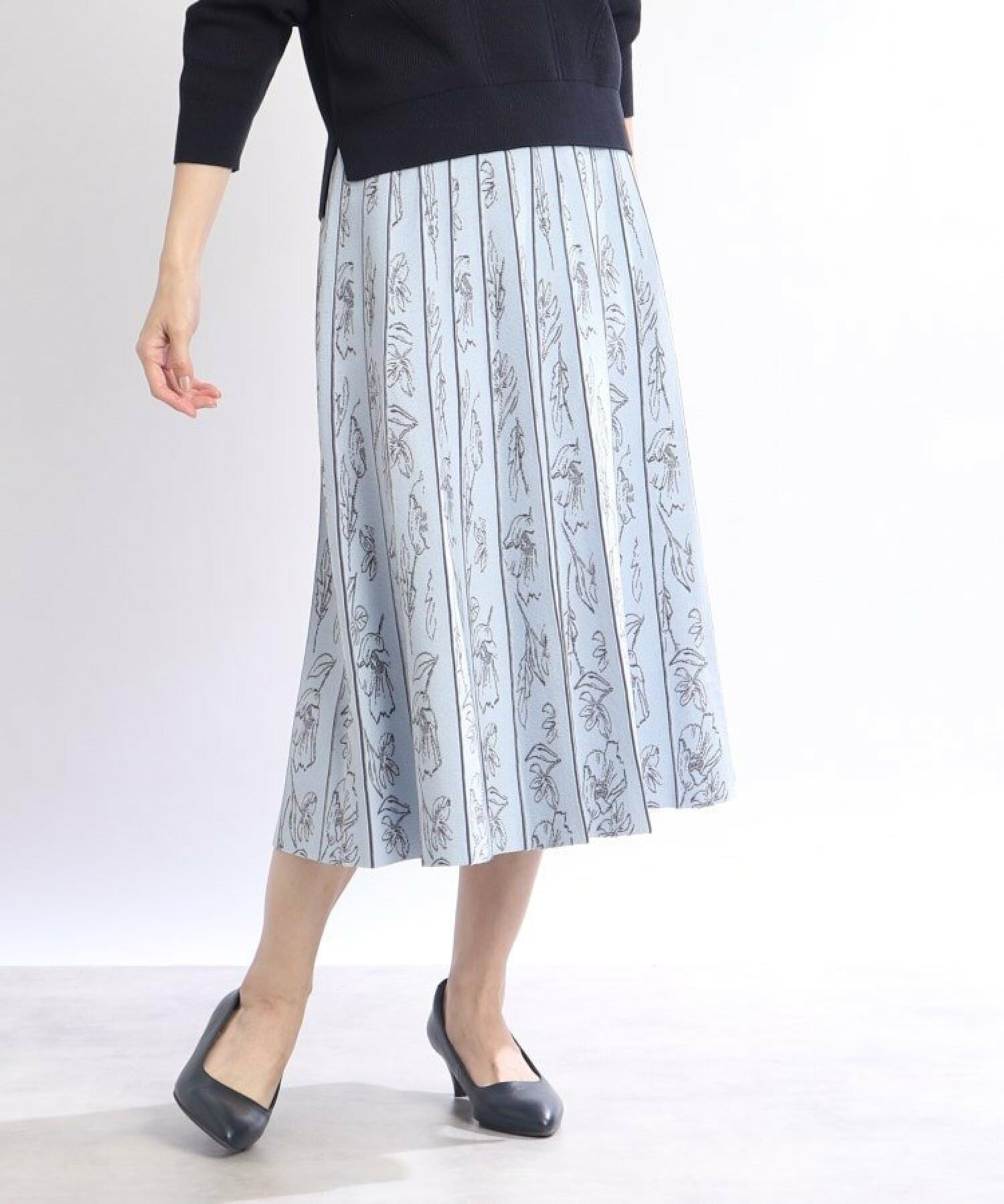 【春SALE/WEB限定カラーあり/洗える/セットアップ可能】ジャカードニットスカート